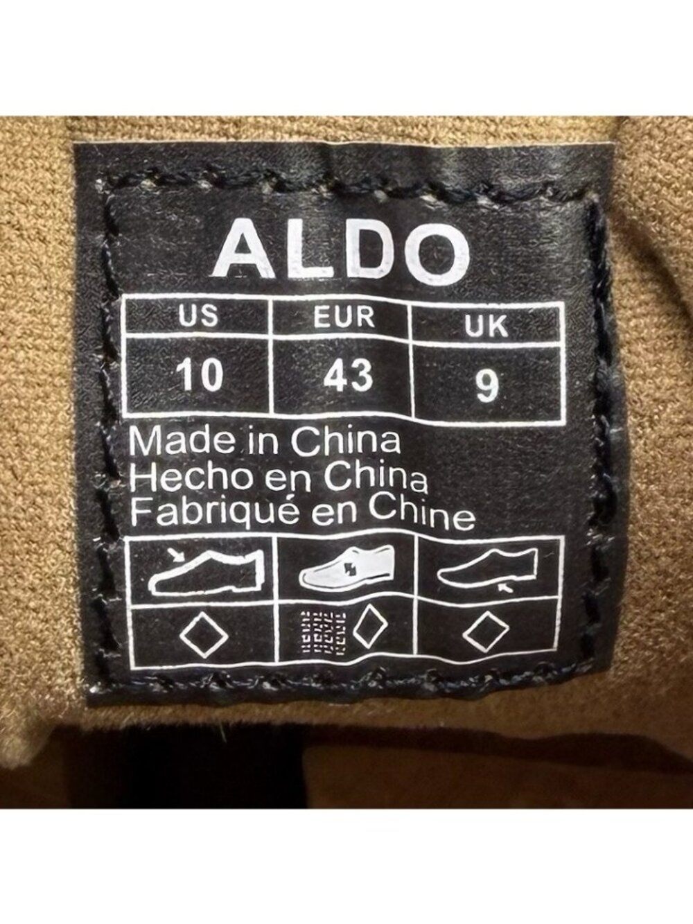 Aldo Camdan Leather Chukka Boots Black Men’s Size 10 - Picture 7 of 7